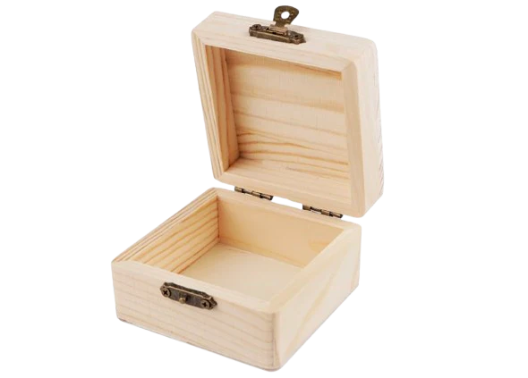 Mr Beam Box, quadratisch, Gravurrohling, 8x8x4,5cm, 6er Pack