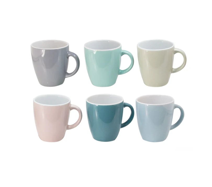 Mr Beam Espressotassen, Pastell, 6er Pack, 160ml