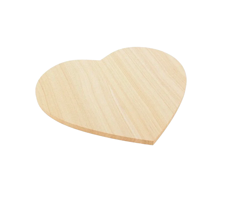 Mr Beam Herztablett, Kiri-Holz, 25x20x0,9cm, 2er Set