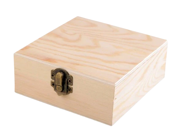 Mr Beam Holzbox, 12x12x5cm, quadratisch