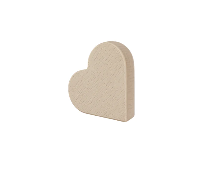 Mr Beam Kartenhalter, Herz Buche 8x8x2cm, 2er Pack