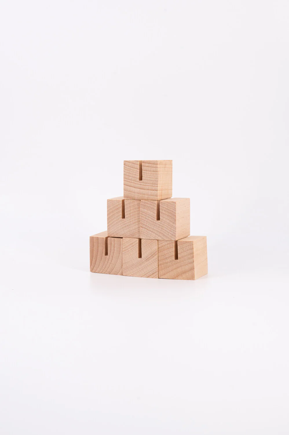 Mr Beam Kartenhalter "mini", Buche, 3x3x3cm (48er Pack) - Image 2
