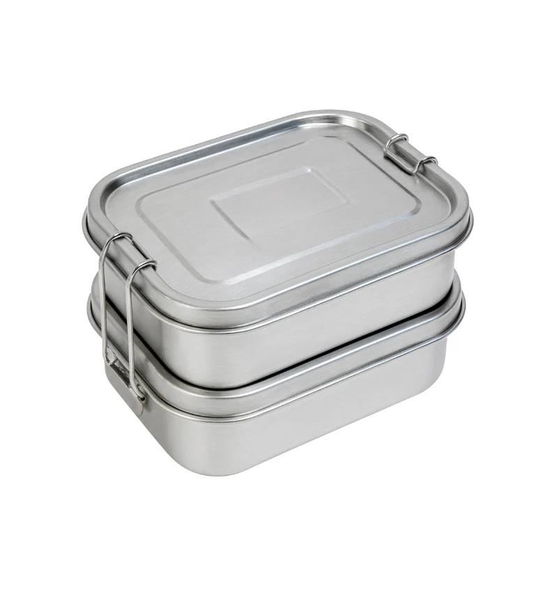 Mr Beam Lunchbox, Edelstahl, doppelt, 12,5x18,5x11,5cm