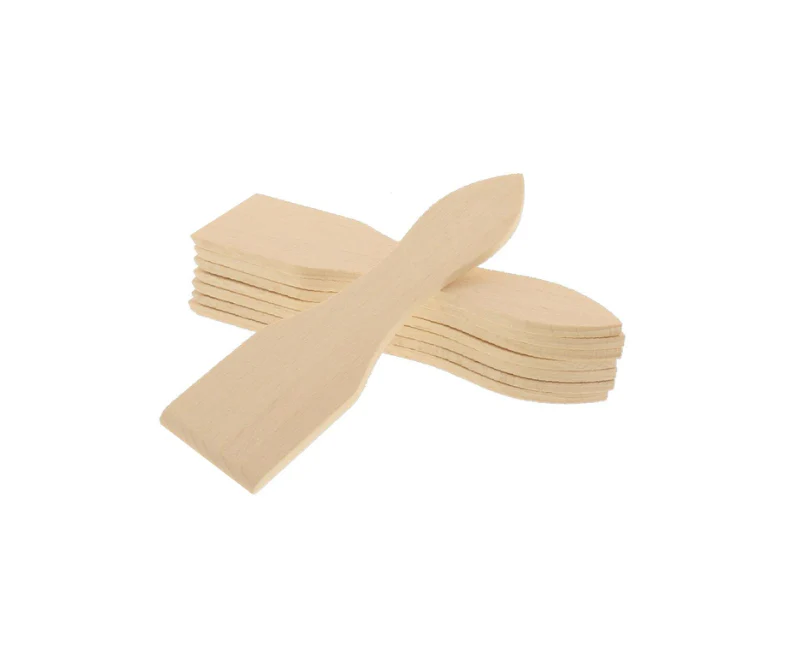 Mr Beam Racletteschieber, Buchenholz 13 cm, 8er Pack