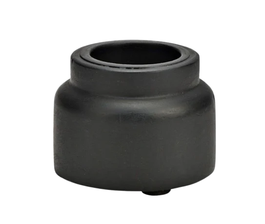 Mr Beam Teelichthalter, Mangoholz, schwarz, 6x8x6cm, 4er Pack