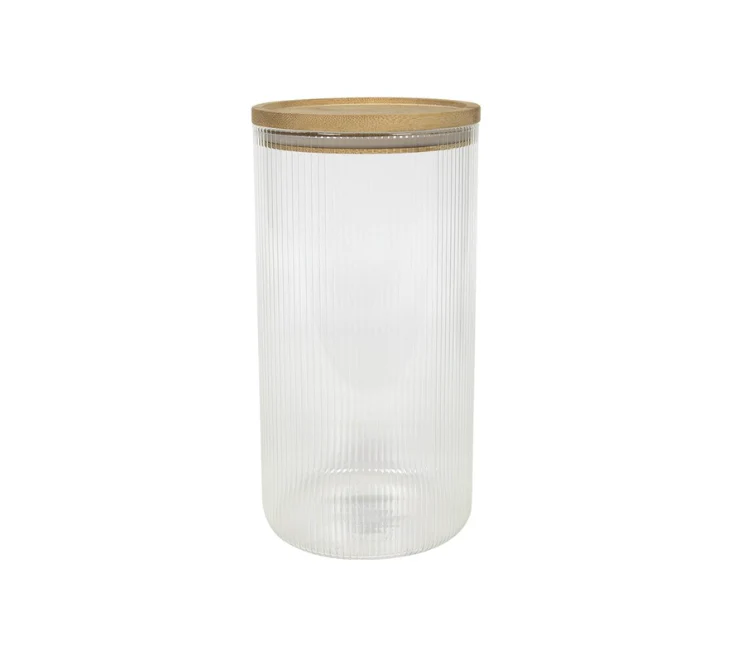 Mr Beam Vorratsglas mit Bambusdeckel, Ø11x22cm