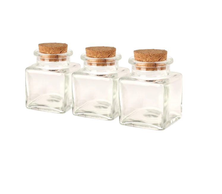 Mr Beam Vorratsglas mit Korkdeckel, 50ml, 12er Pack