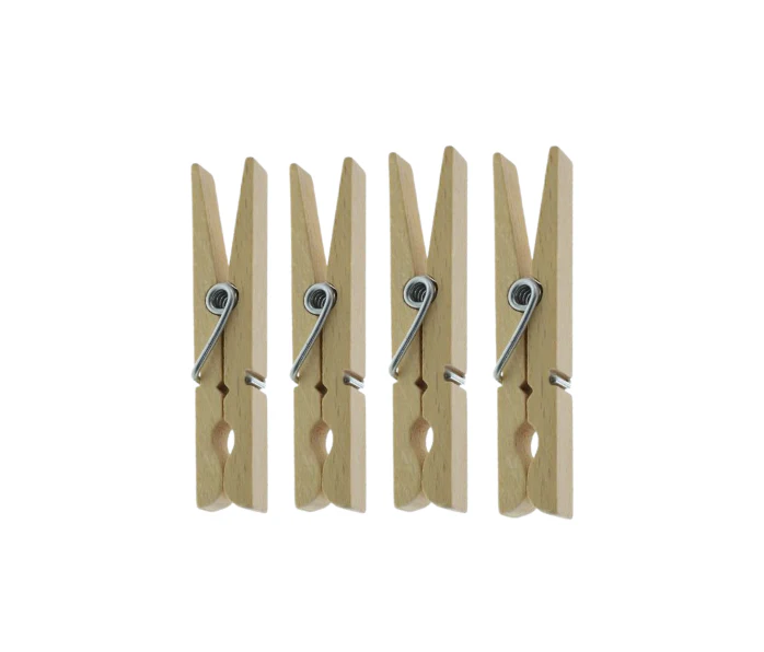 Mr Beam Wäscheklammern, Buche, 72mm, 30er Pack